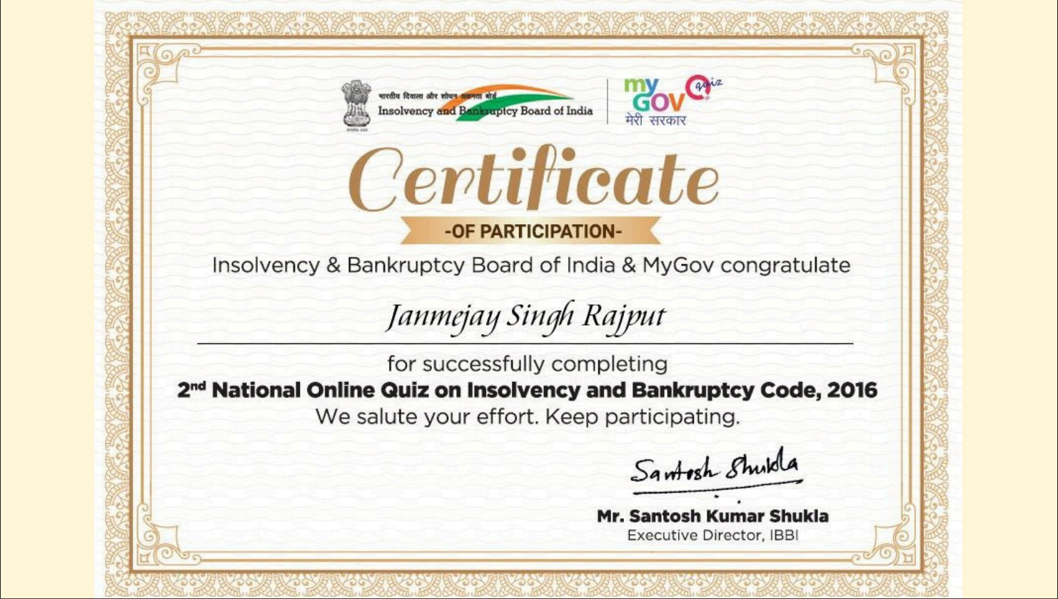 Certificate - 150725